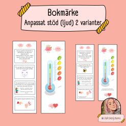 Bokmärke - anpassat stöd (ljud)