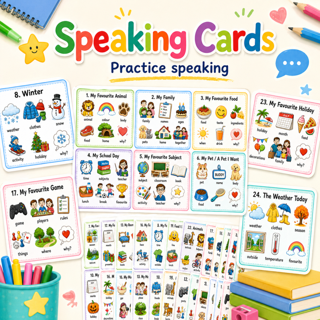 english speaking cards