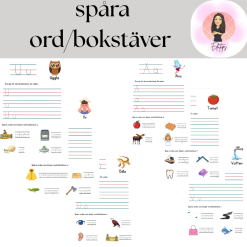 spåra ord/bokstäver