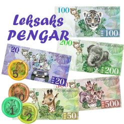 Räkna pengar & lek glasskiosk