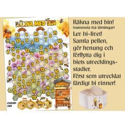BIN del 1 – Räkna med bin - Tärningsspel - Biets livscykel