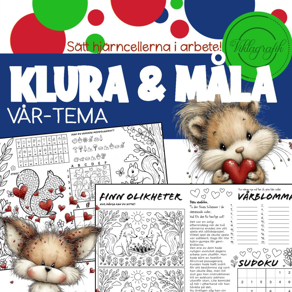 Klura & måla med Vårtema