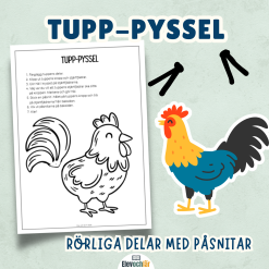 Tuppen - pyssel med rörliga delar (perfekt nu till påsk!)