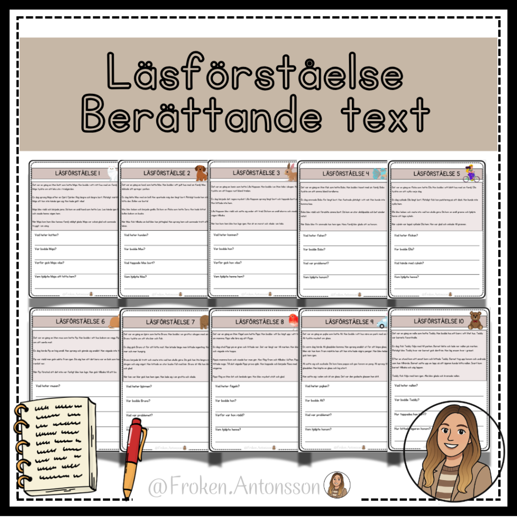Läsförståelse – berättande text