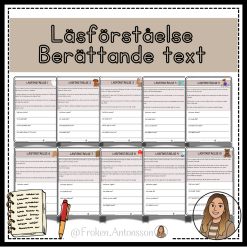Läsförståelse - berättande text