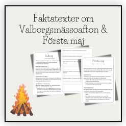 Vårens traditioner: Allt om Valborg & Första maj (Lättläst & Frågor)
