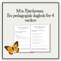 Min Fjärilsresa: En pedagogisk dagbok för 4 veckor