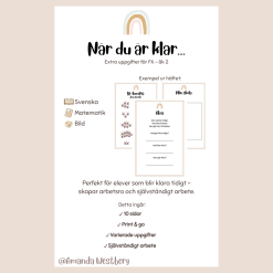 När du är klar… – Extra uppgifter FK–2 (Print & Go)