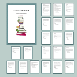 Läsförståelse: häfte med 20 texter och tillhörande frågor