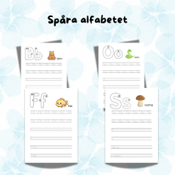Spåra alfabetet