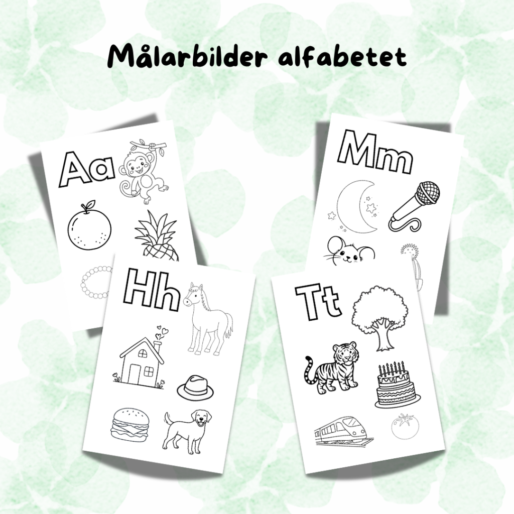 Målarbilder – alfabetet