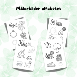 Målarbilder - alfabetet