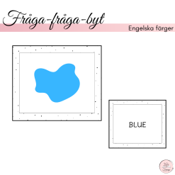 Fråga-fråga-byt med färger på engelska