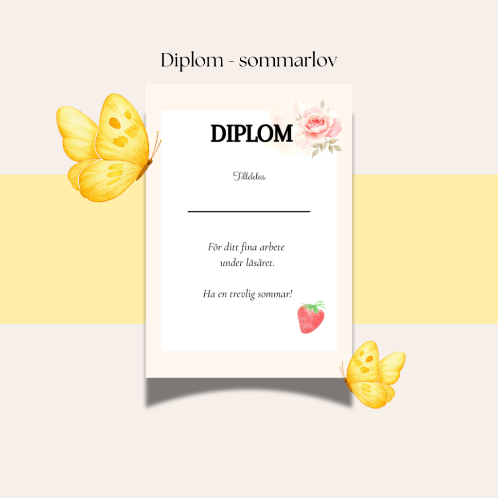 Diplom – sommarlov