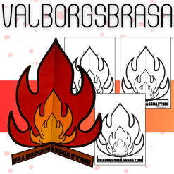 Valborgsbrasa- Bordsdekoration