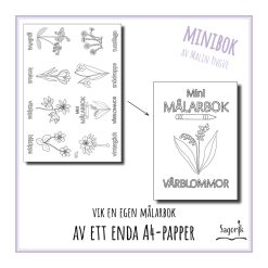 Minimålarbok Vårblommor