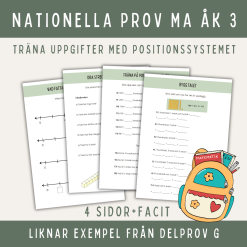 Öva inför nationella proven – positionssystemet