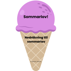 Nedräkning till sommarlovet