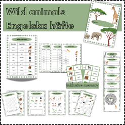 Wild animals - Engelska häfte