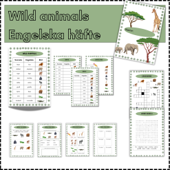Wild animals - Engelska häfte