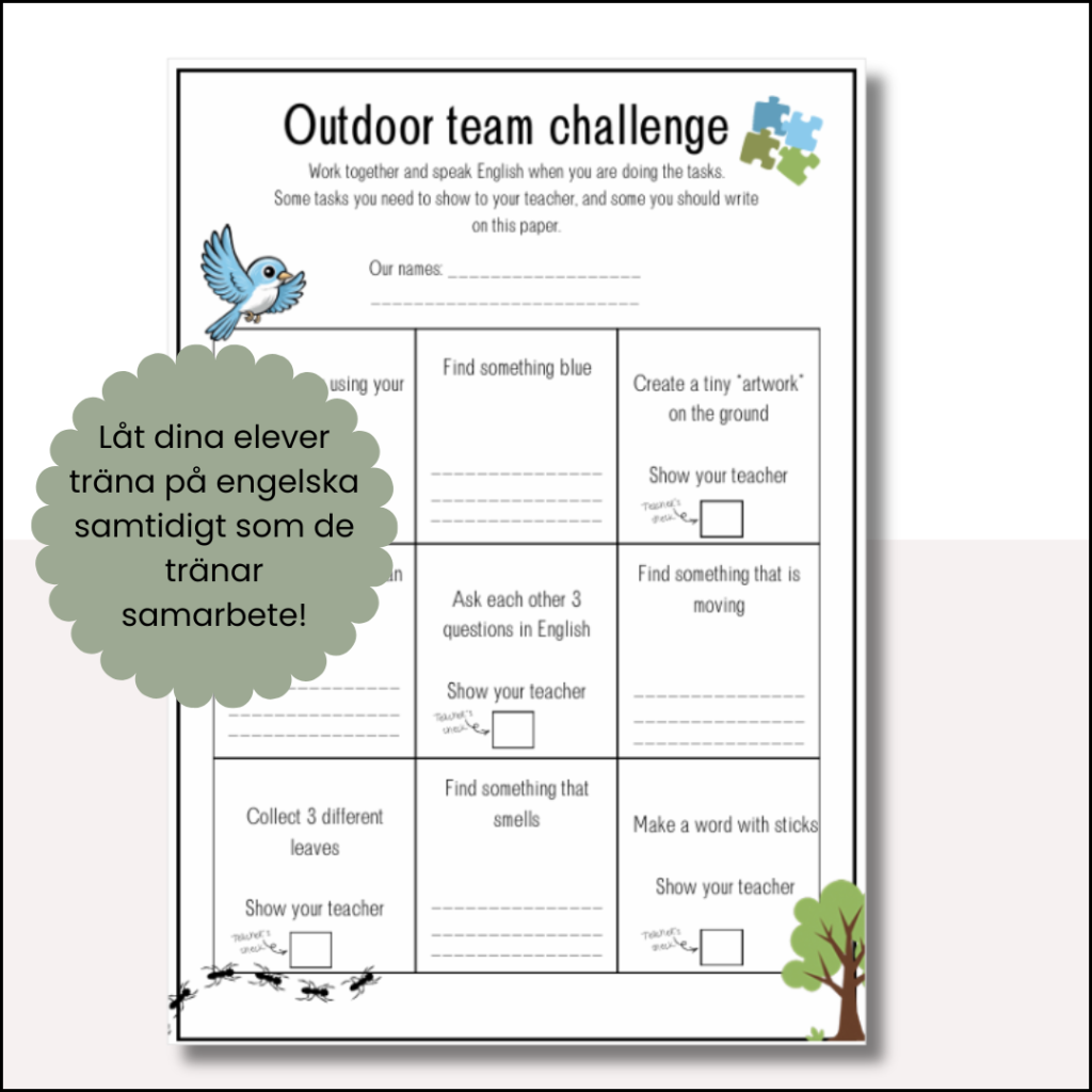 Outdoor team challenge