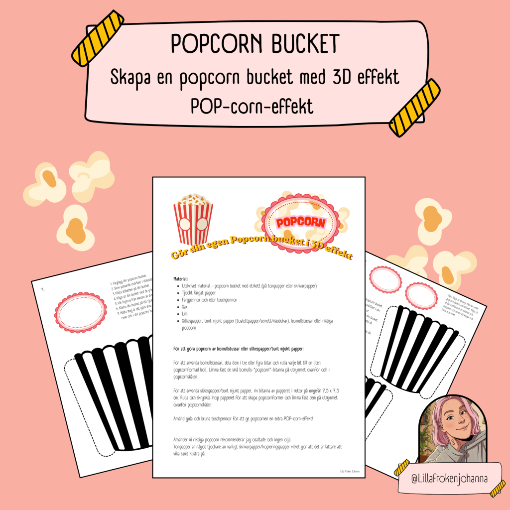 Skapa en popcorn bucket med POP-corn-effekt (3D)