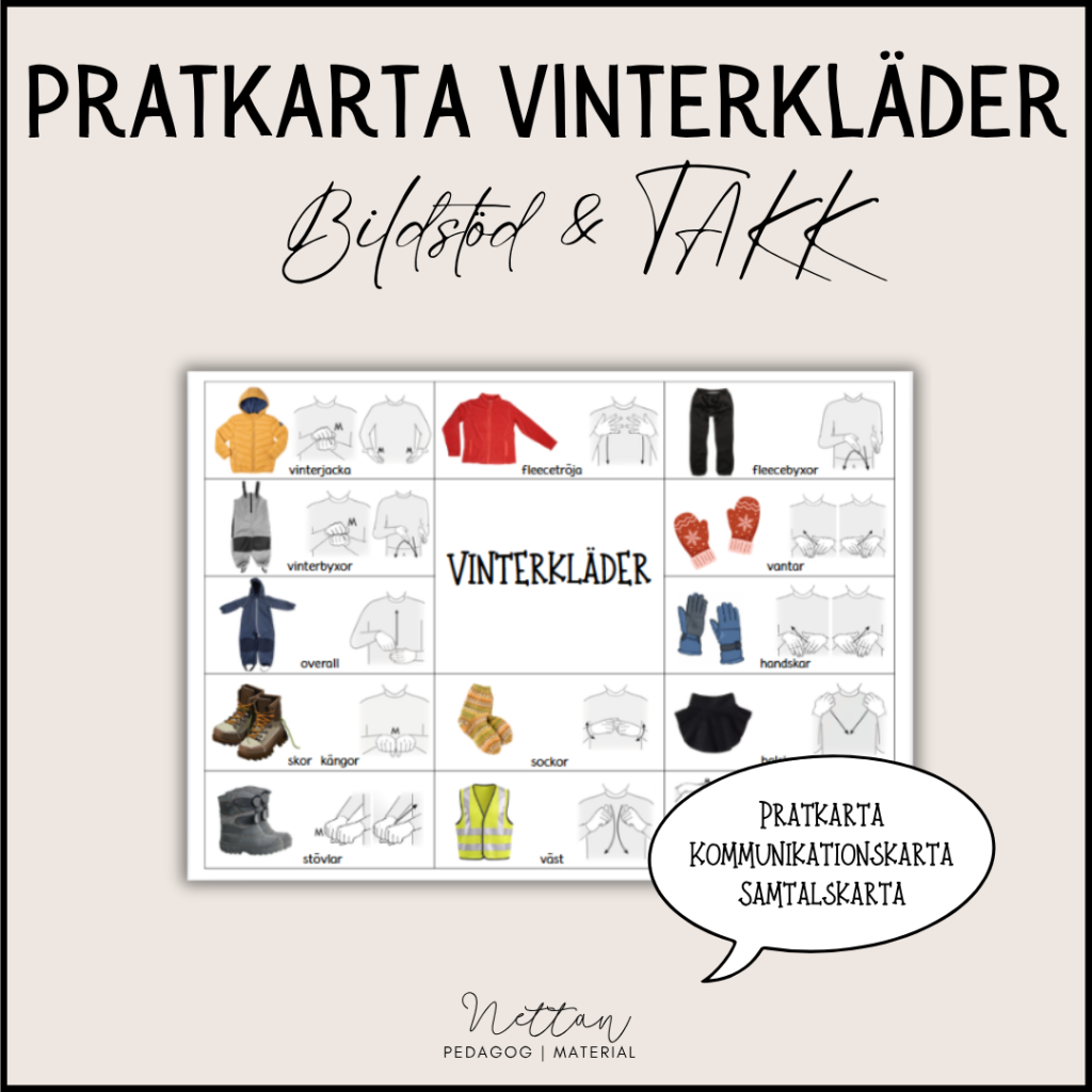 Pratkarta vinterkläder