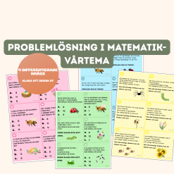 Problemlösning i matematik- Vårtema (fyra differentierade nivåer)