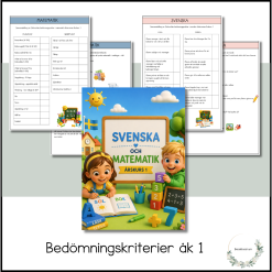 Bedömningskriterier årskurs 1