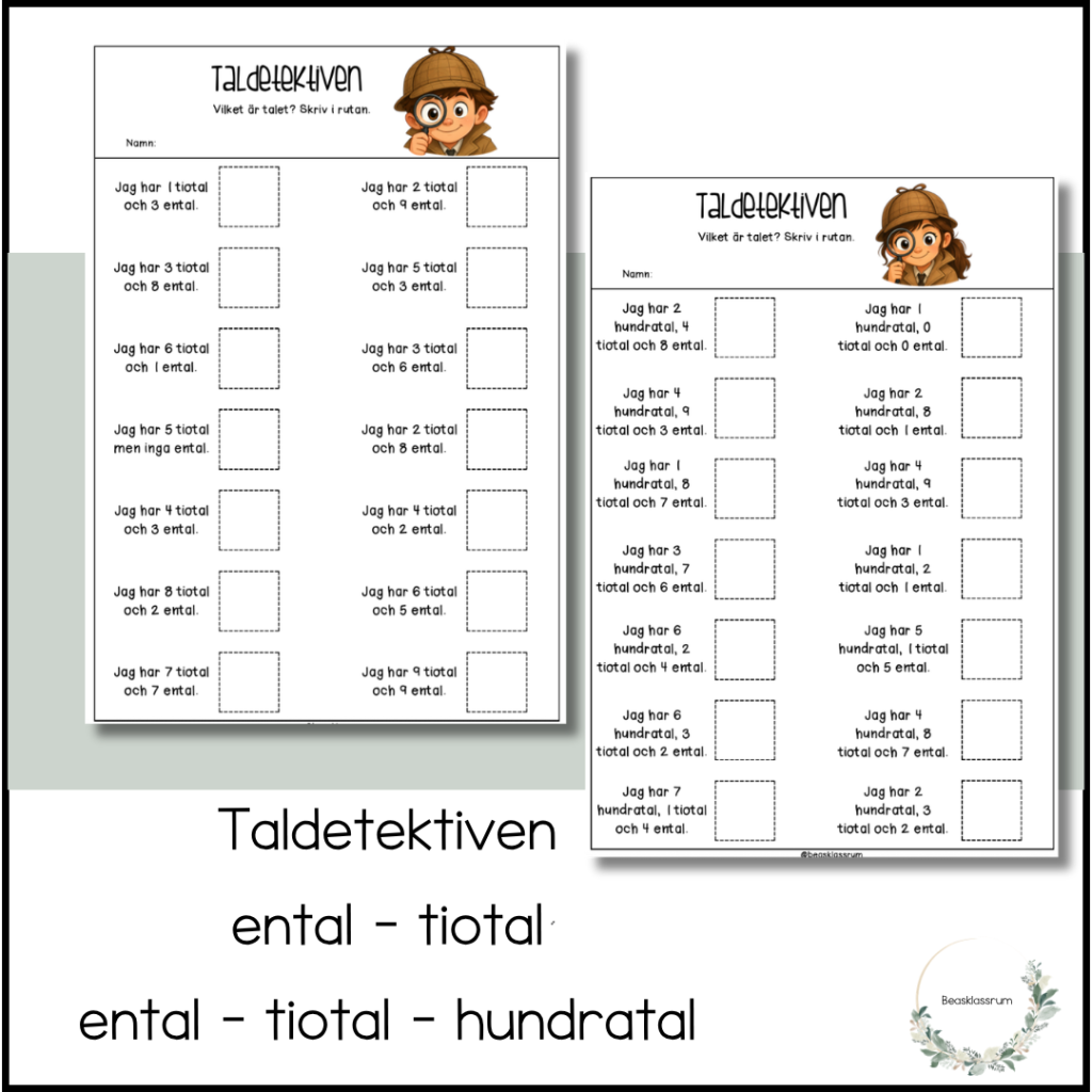 Taldetektiven – 2 nivåer