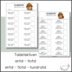 Taldetektiven - 2 nivåer
