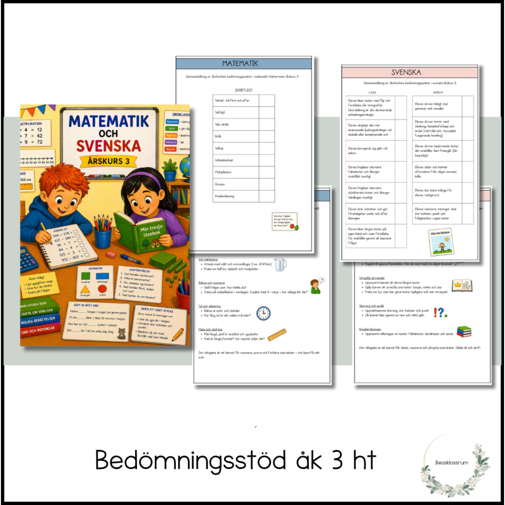 Bedömningsstöd årskurs 3 hösttermin