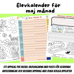 Elevkalender för maj - Planering och aktiviteter