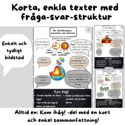 Lätta frågor och svar om jordens inre och yttre krafter.