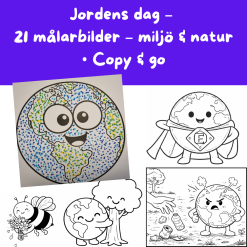 Jordens dag - Målarbilder