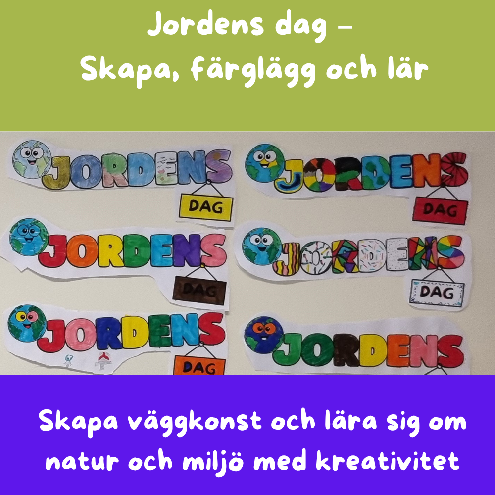 Jordens dag – Skapa, färglägg och lär