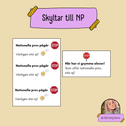 Skyltar NP - stör ej