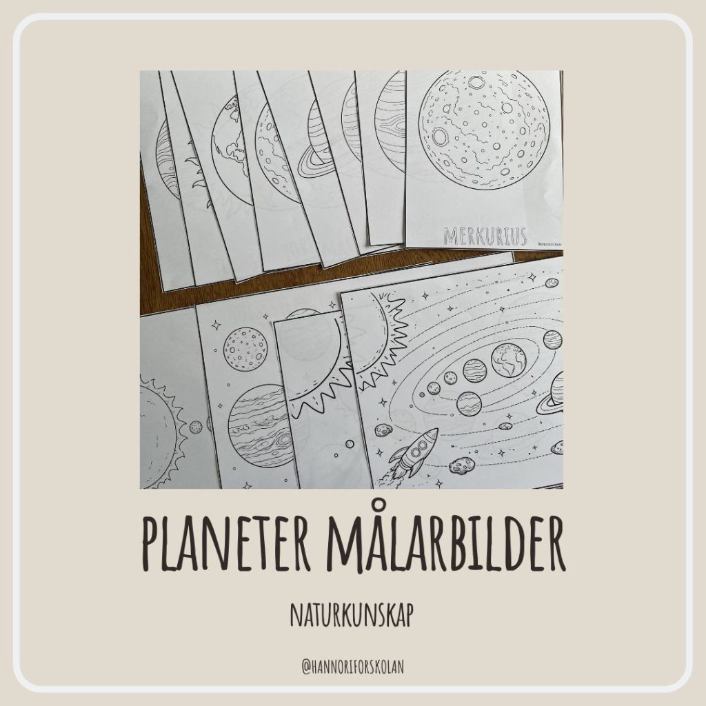 Planeter målarbilder