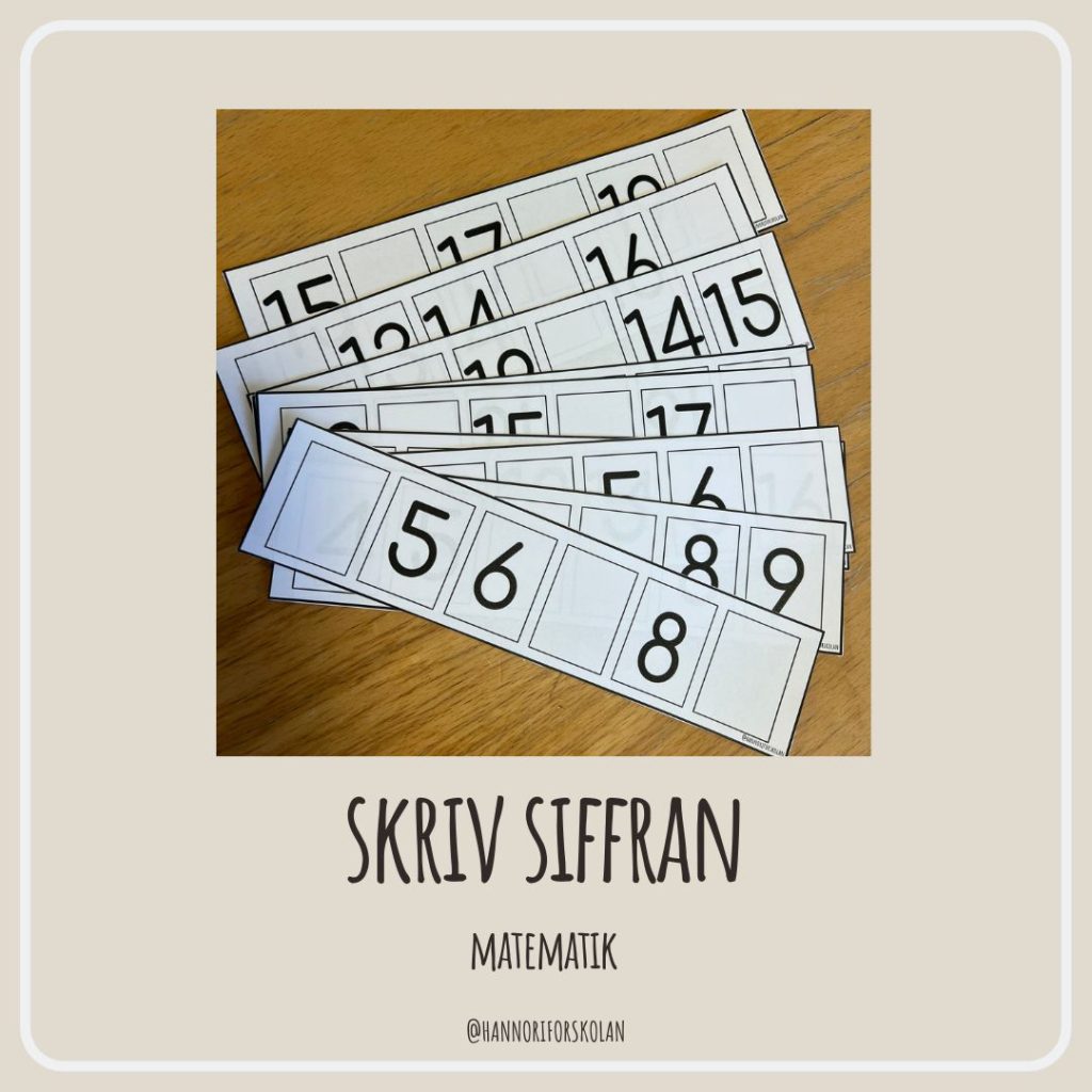 Skriv siffran