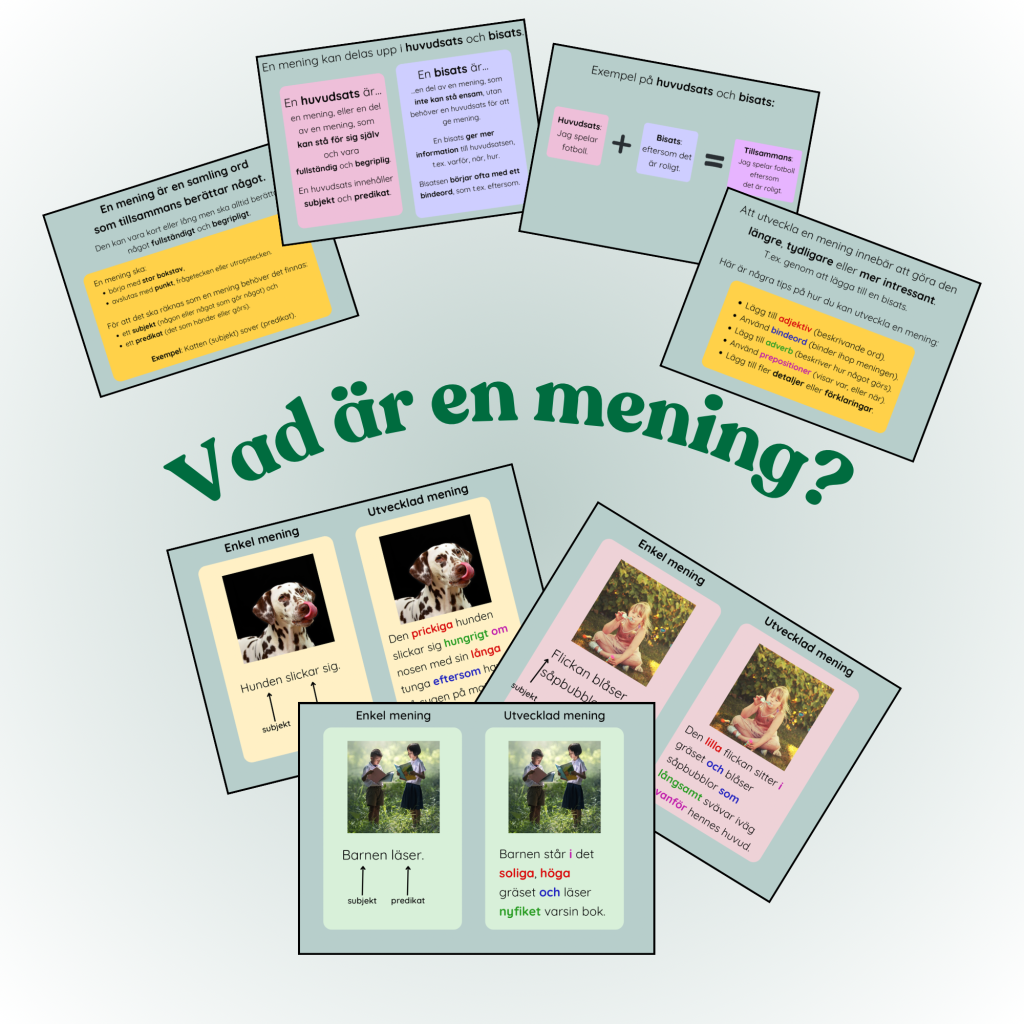 Genomgång/skyltar: Vad är en mening? | Teach Academy