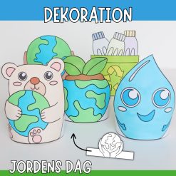 Jordens dag dekorationer - Skapa figurer som står upp