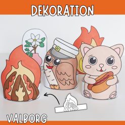 Valborg dekorationer - Skapa figurer som står upp