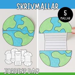 Jordens dag skrivmallar - Rita, skriv och skapa