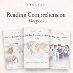 Engelska läsförståelse, flerpack åk 4-6, Animals, Countries och Jobs, 72 texter med frågor och facit