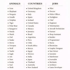Engelska läsförståelse, flerpack åk 4-6, Animals, Countries och Jobs, 72 texter med frågor och facit