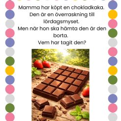 Mysteriet med den försvunna chokladkakan. 2 nivåer