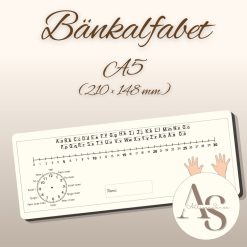 Bänkstöd F–3 – komplett elevstöd (alfabet, talrad & klocka)
