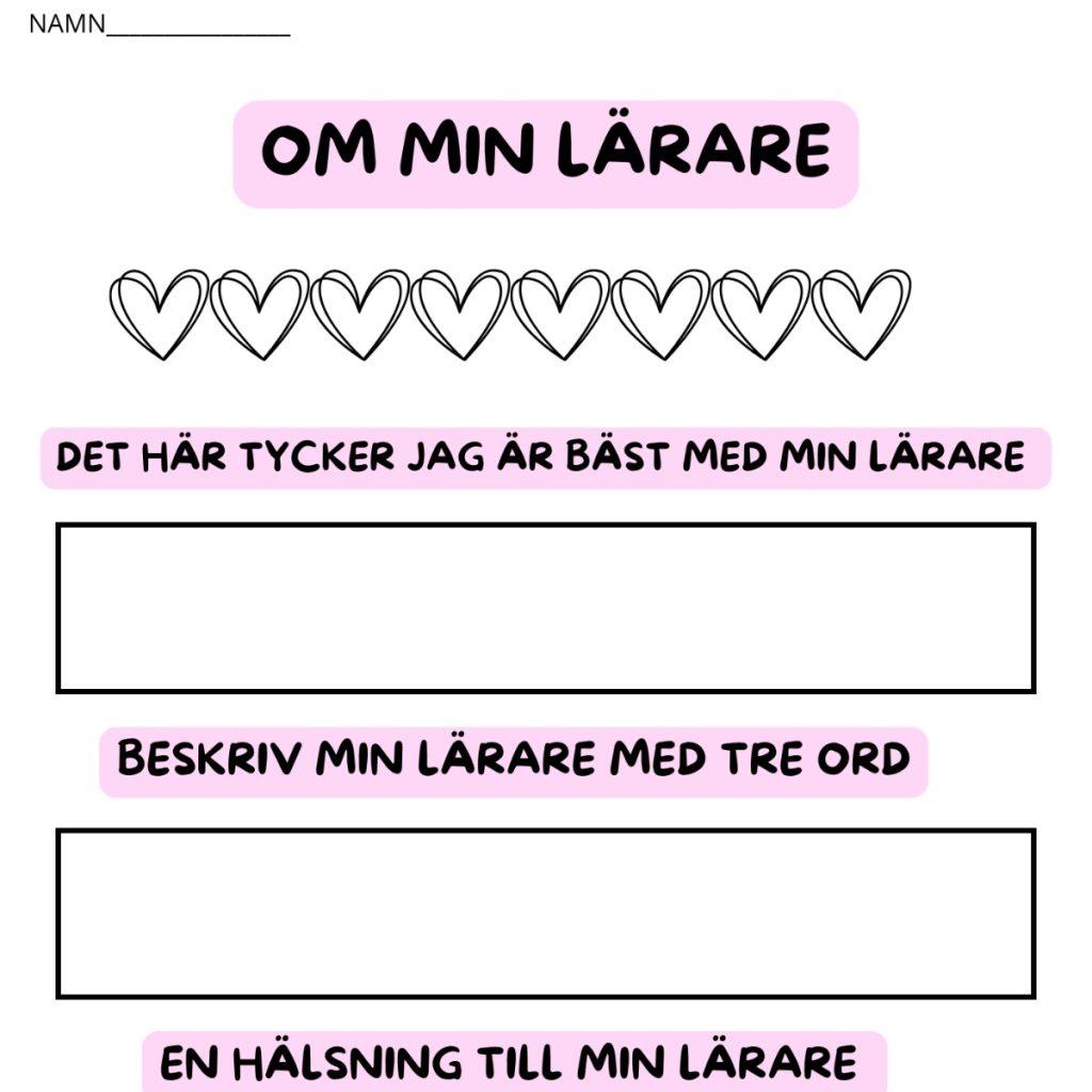 Om min lärare