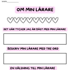 Om min lärare