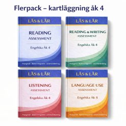 Kartläggning Engelska åk 4 - Fyrpack - Reading, Writing, Listening (med ljudfil), Language Use